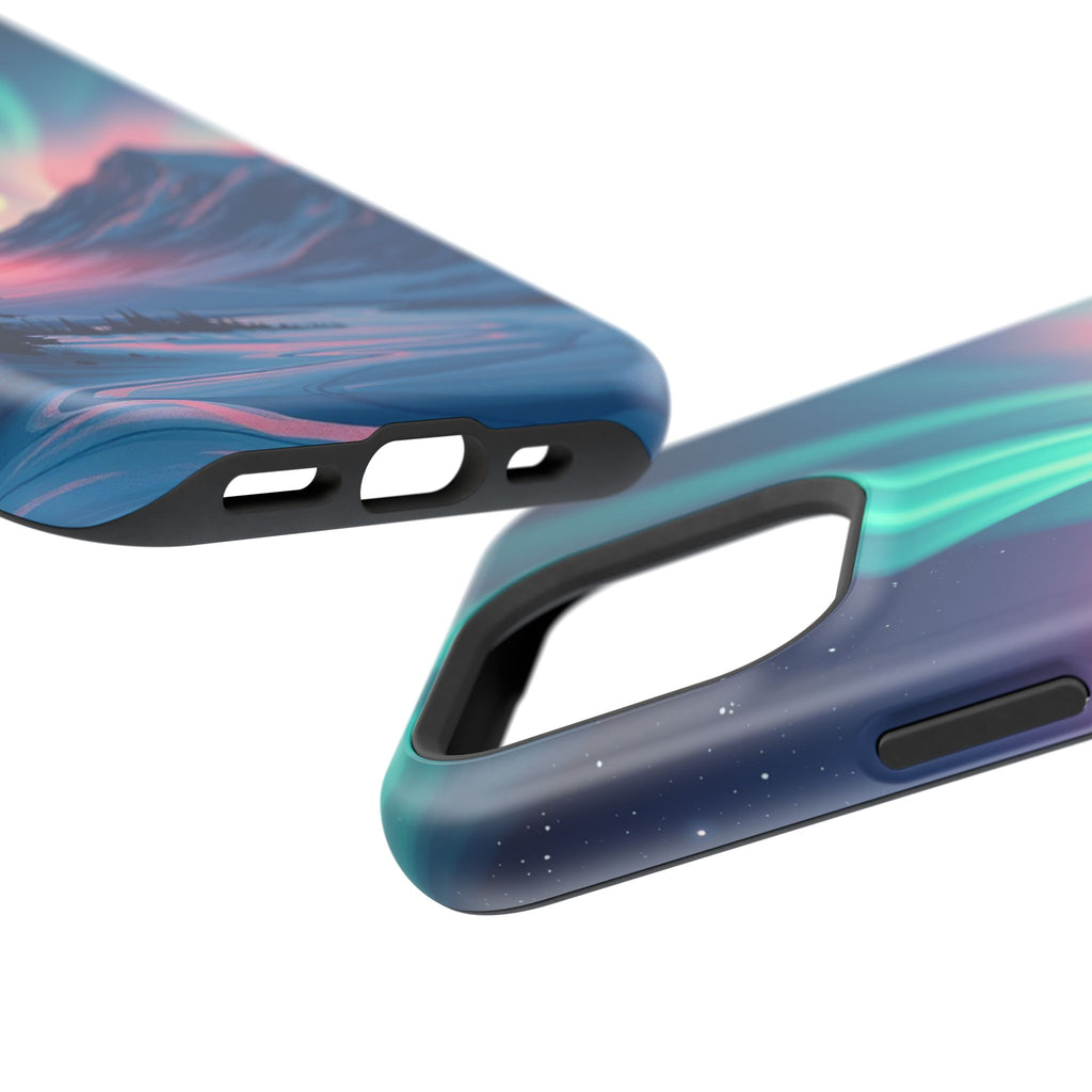iPhone Mint And Blush Northern Lights Slim Everyday iPhone 18 Designer · iPhone