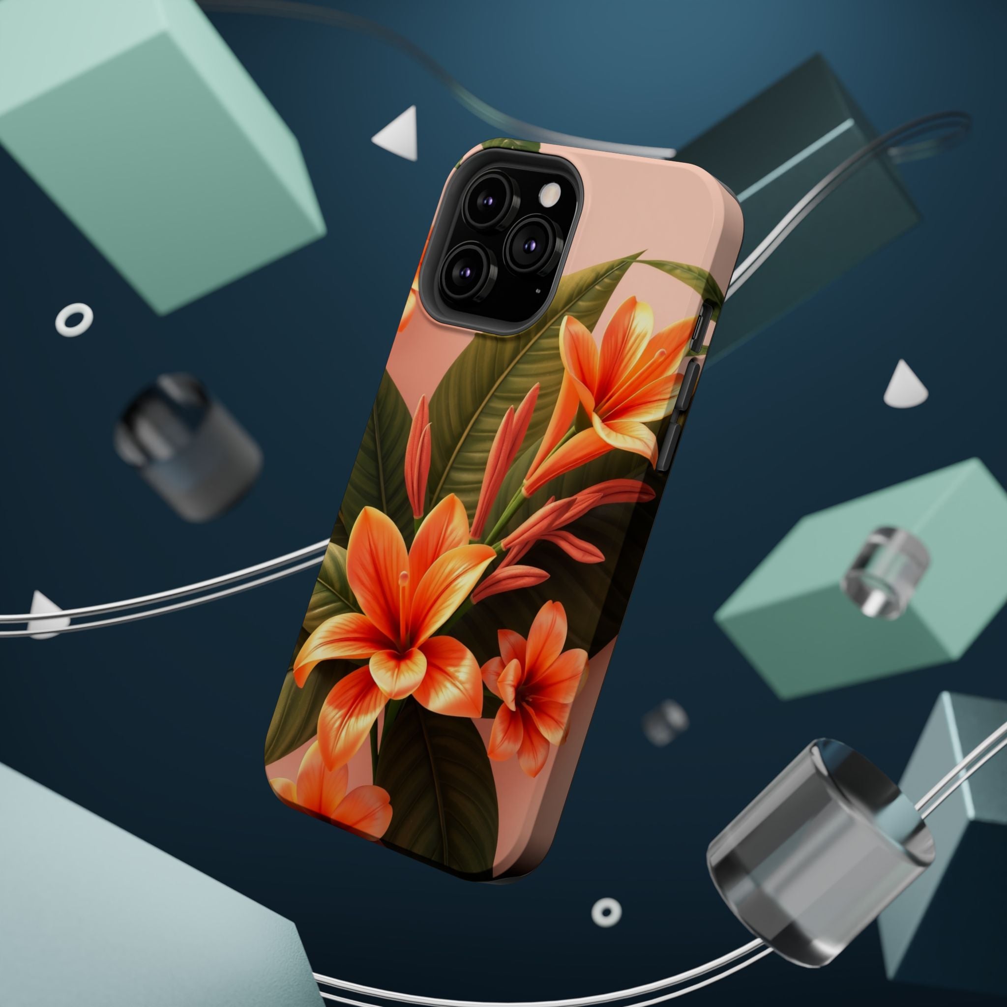 iPhone Tropical Bloom 3D Digital Bold Modern Everyday Snap Case · iPhone Case