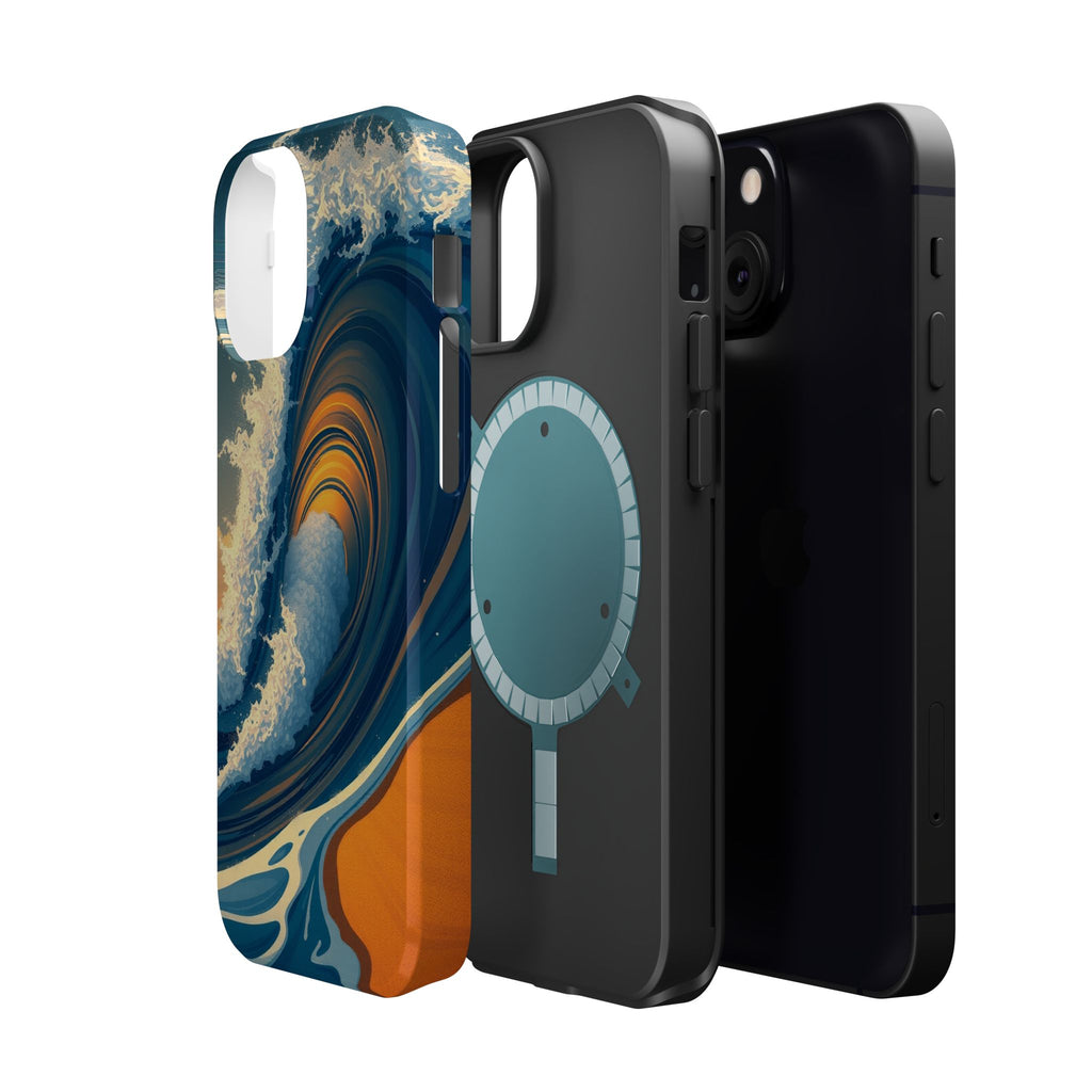 iPhone Ocean Wave Crash Dark Academia Slim Everyday Designer Case · iPhone Case