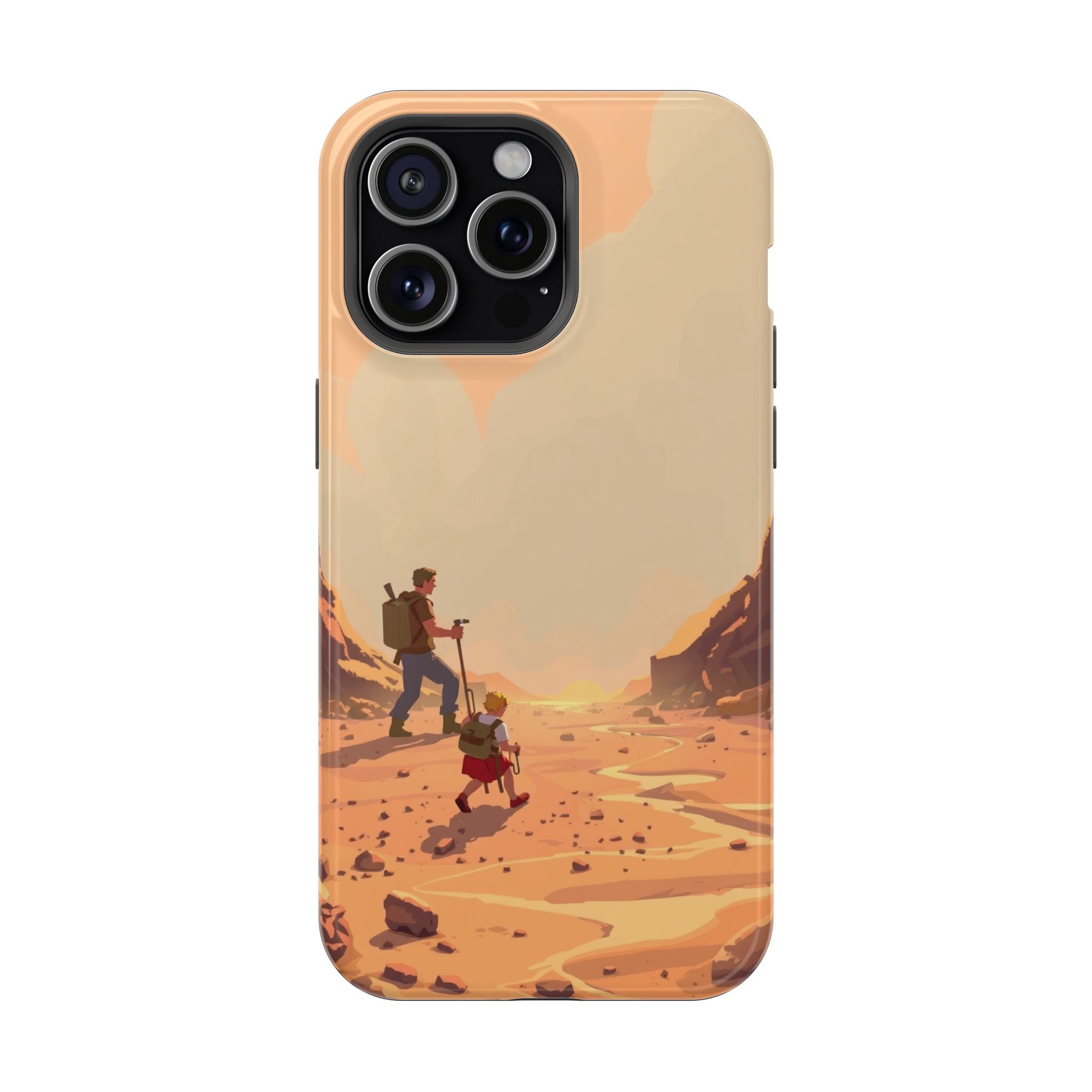 iPhone Burnt Orange And Sand Barely Surviving Slim Everyday Designer Case · iPho