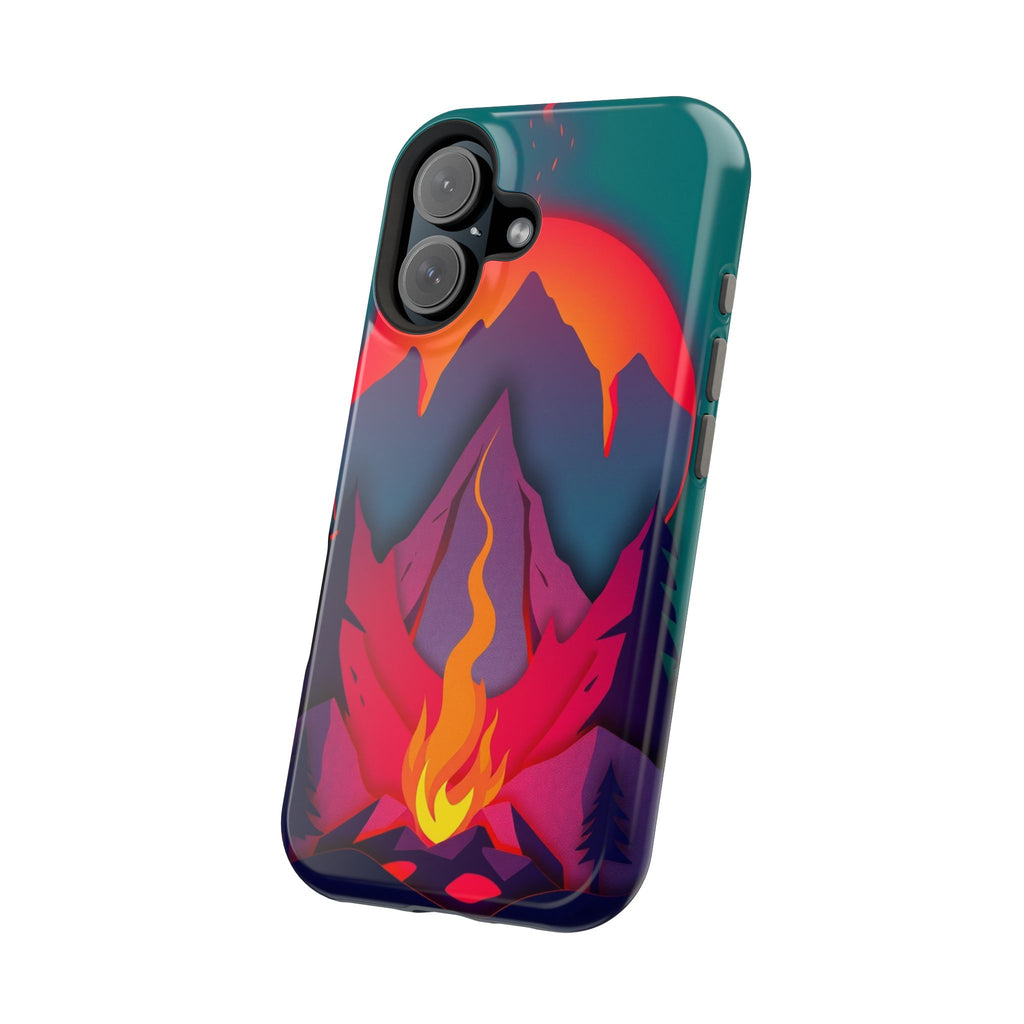 iPhone Cyan And Magenta Wildfire Glow Slim Everyday iPhone 12 Designer · iPhone