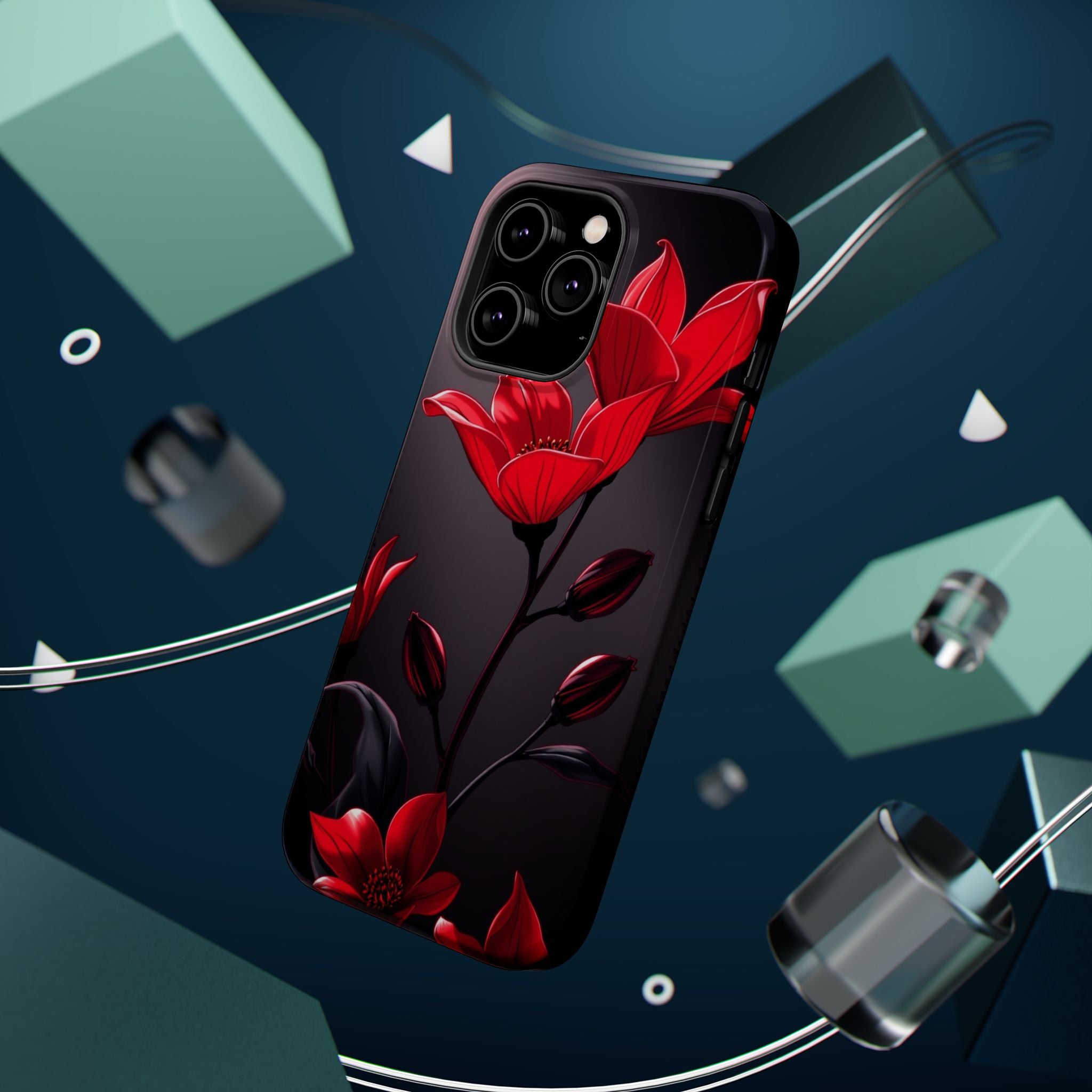 iPhone Dreamy Neon Floral Design Bold Modern Everyday Snap Case · iPhone Case