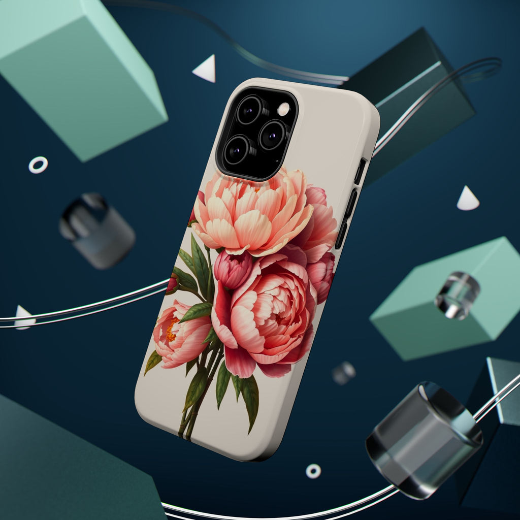 iPhone Rose Pink And Cream Peony Bouquet Slim Everyday iPhone Designer · iPhone