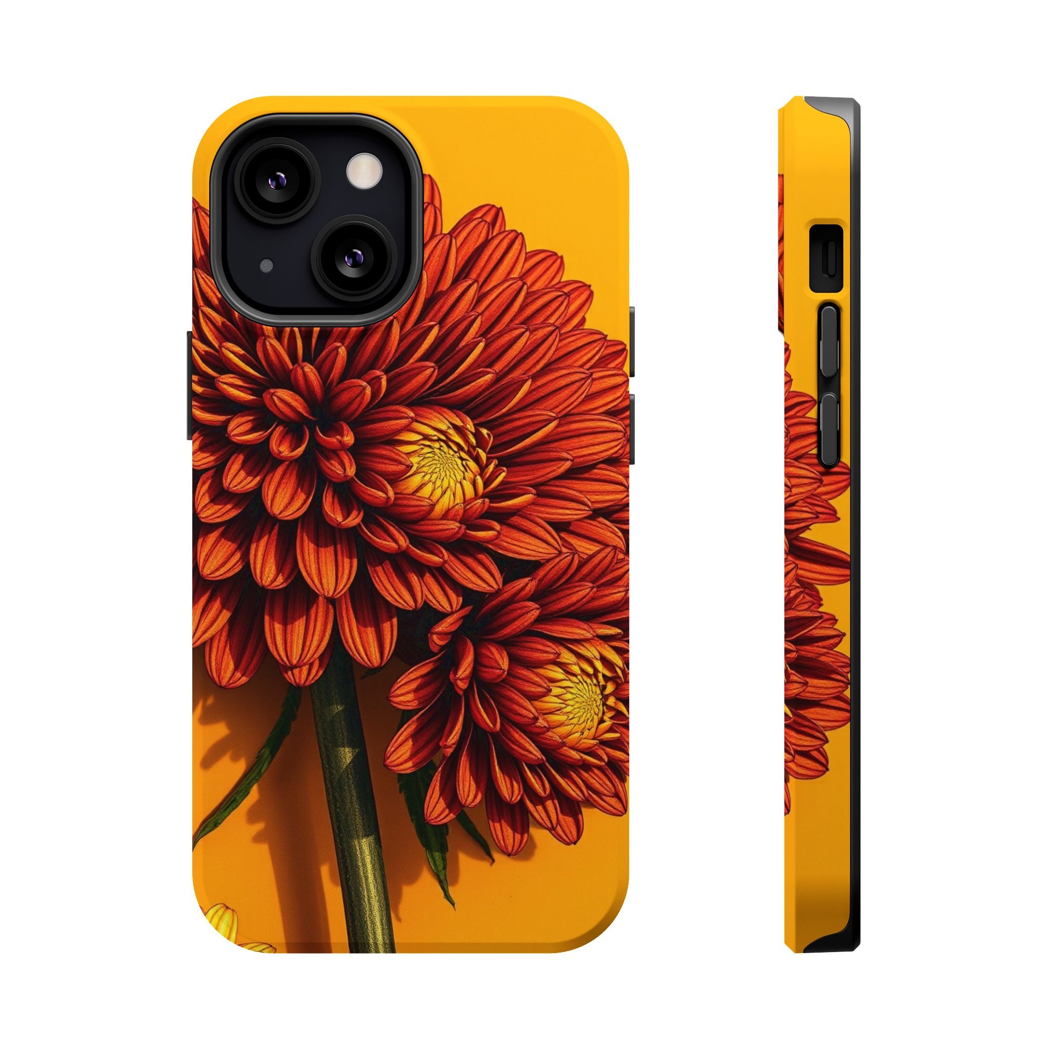 iPhone Mustard And Rust Ranunculus Stack Slim Everyday iPhone 14 · iPhone Case