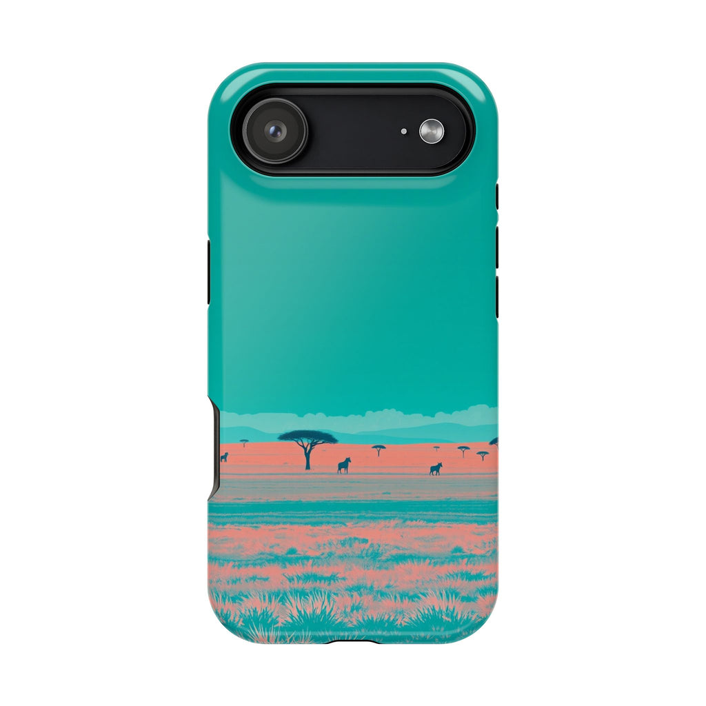 iPhone Savanna Horizon Risograph Print Slim Everyday Designer Case · iPhone Case