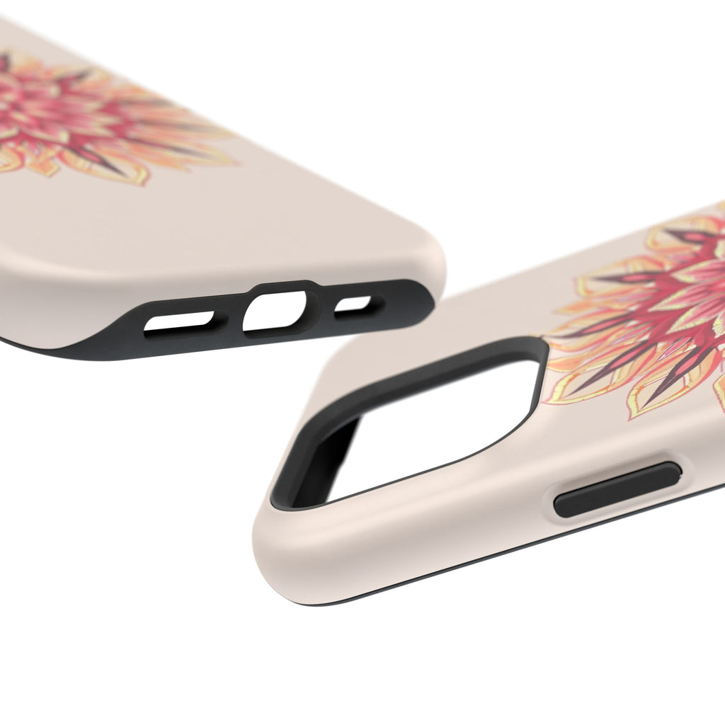 iPhone Floral Mandala Pixel Art -Bit Slim Everyday Designer Case · iPhone Case