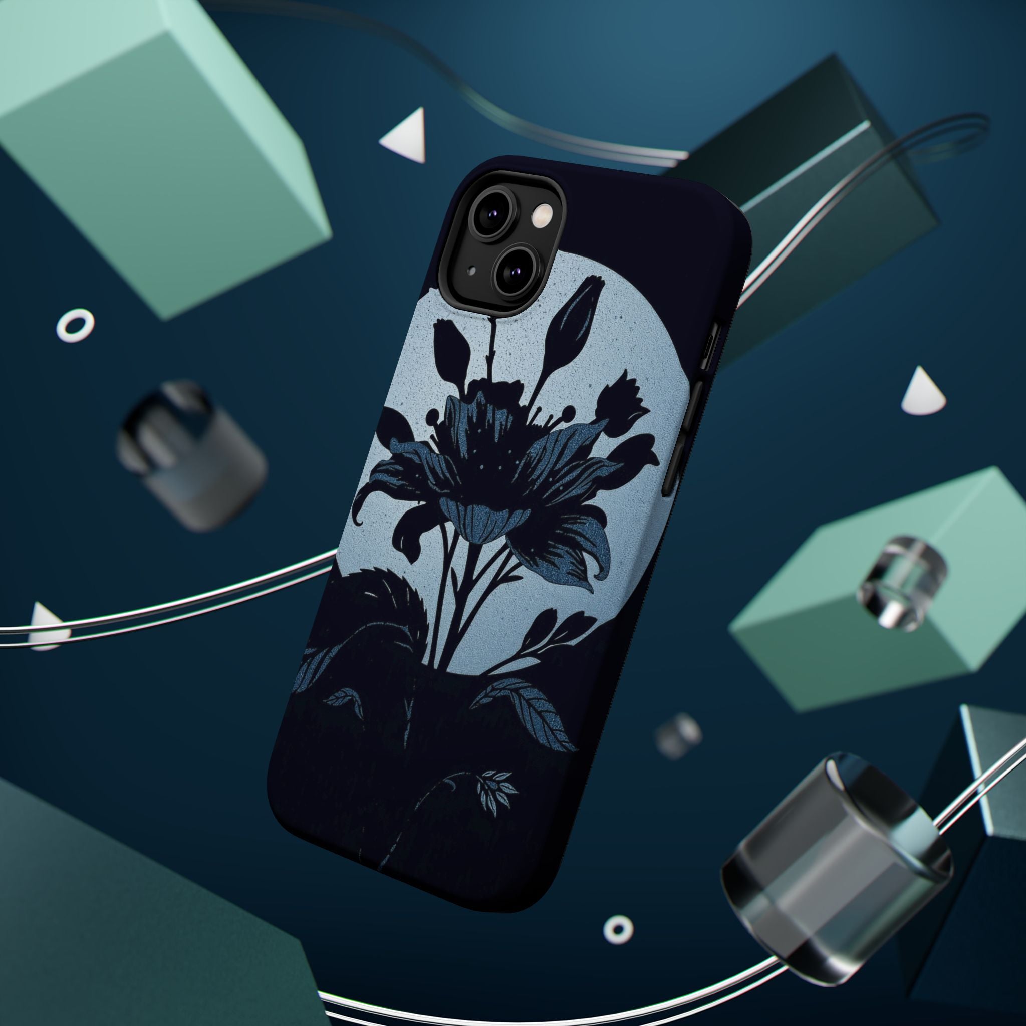 iPhone Radiant Floral Silhouette Design Slim Everyday Designer Case · iPhone Cas