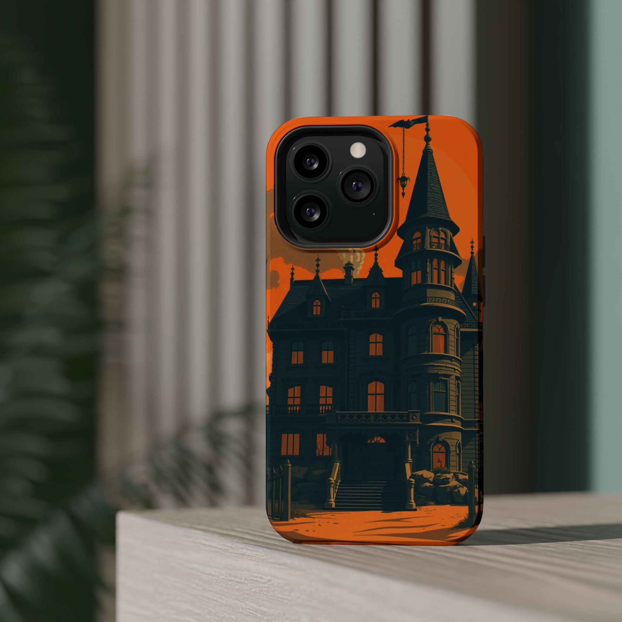 iPhone Vibrant Haunted Mansion Design Slim Everyday Designer Case · iPhone Case