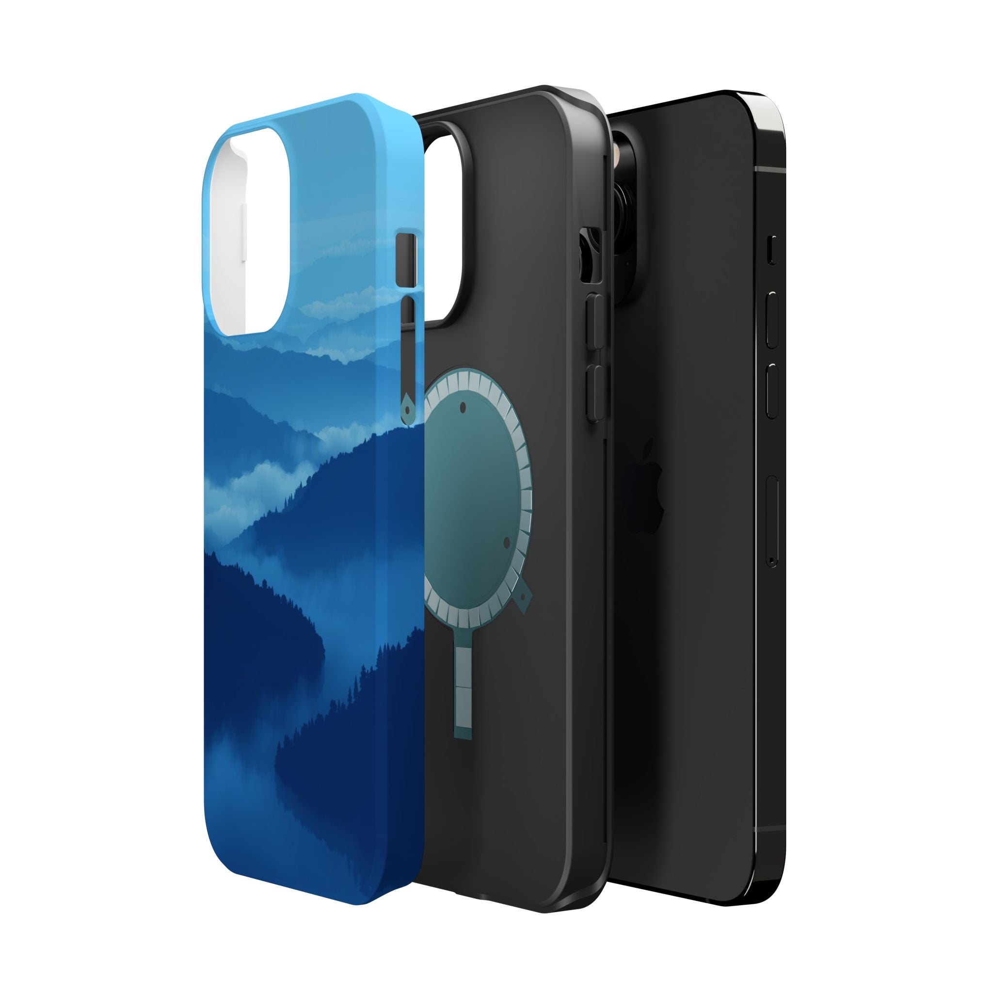 iPhone Fog Rolling Over Hills Pixel Art -Bit Slim iPhone Everyday · iPhone Case