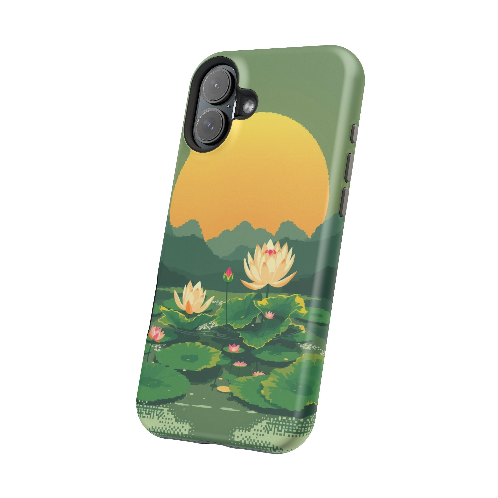 iPhone Lotus Pond Enchanted Art Slim Everyday Designer Case · iPhone Case