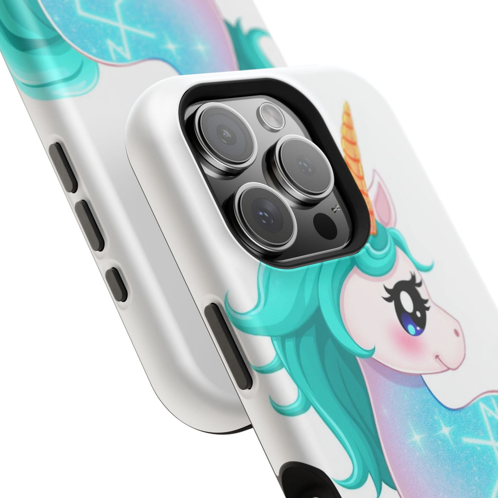 iPhone Turquoise Sparkle Unicorn Kids Fun iPhone Phone Case Gift · iPhone Case