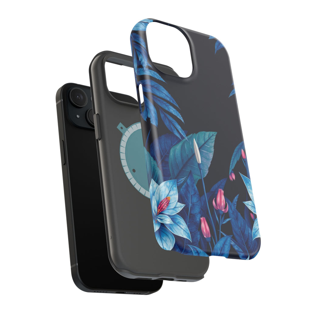 iPhone Serene Jungle Floral Design Clean Minimal Snap Cas Slim Snap Case · iPhon