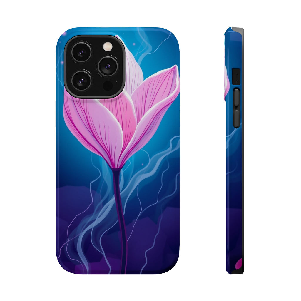 iPhone Cyan And Magenta Petal Storm Slim Everyday Designer Case · iPhone Case