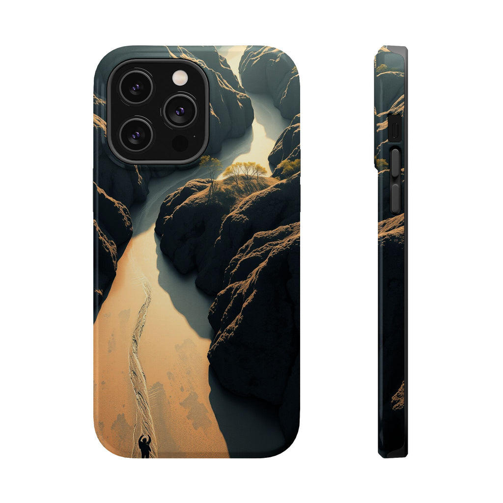 iPhone River Delta Aerial Bold Art Bold Modern Everyday Snap Case · iPhone Case