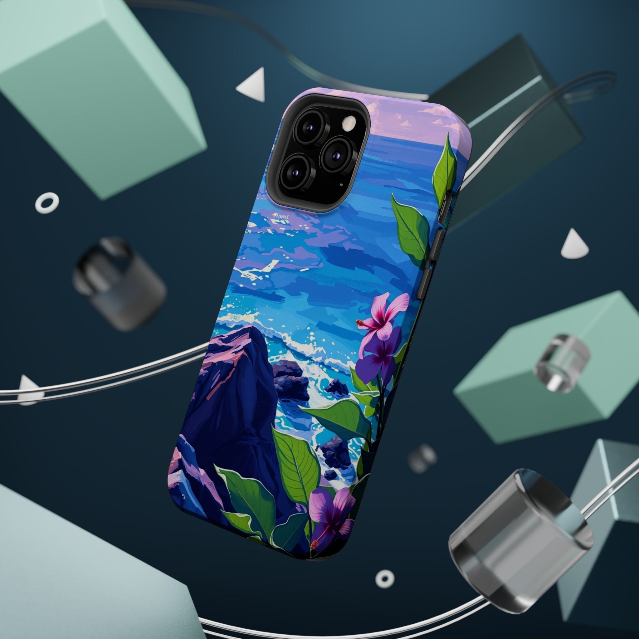 iPhone Hibiscus Coast Enchanted Art Slim Everyday Designer Case · iPhone Case