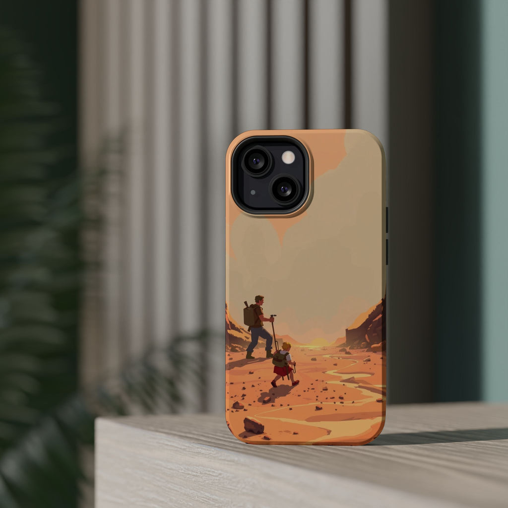 iPhone Burnt Orange And Sand Barely Surviving Slim Everyday Designer Case · iPho