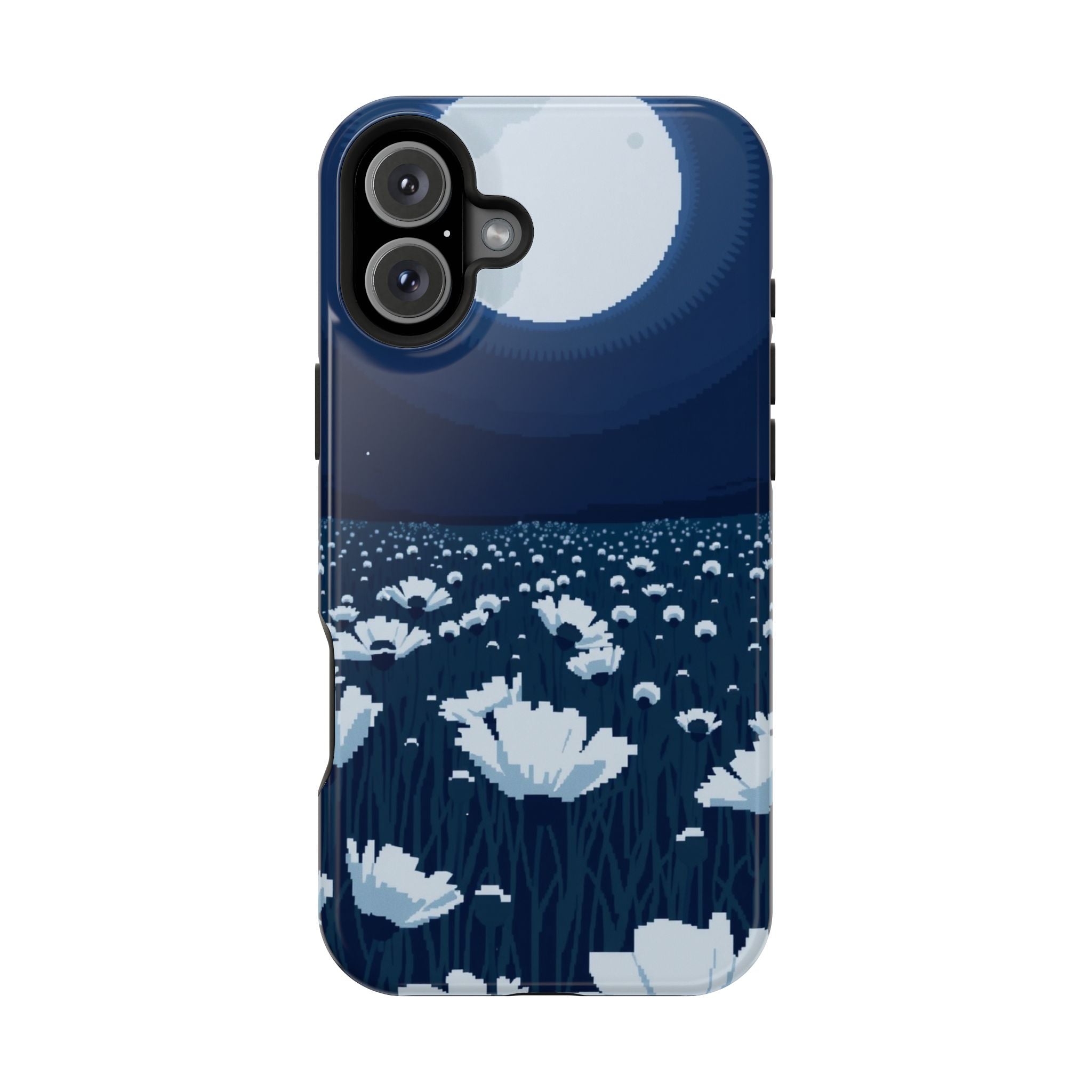 iPhone Poppy Field Pixel Art -Bit Bold Modern Everyday Snap Case · iPhone Case