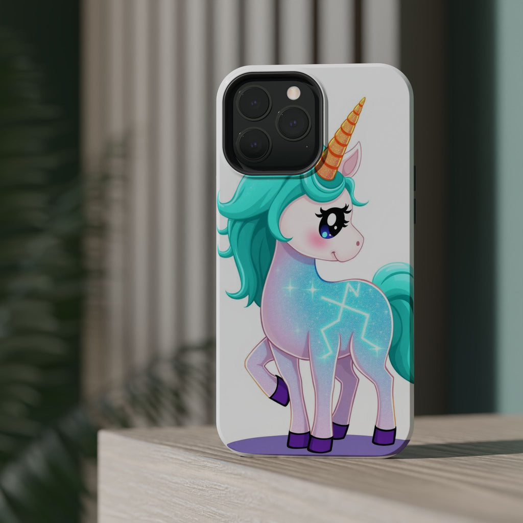 iPhone Turquoise Sparkle Unicorn Kids Fun iPhone Phone Case Gift · iPhone Case
