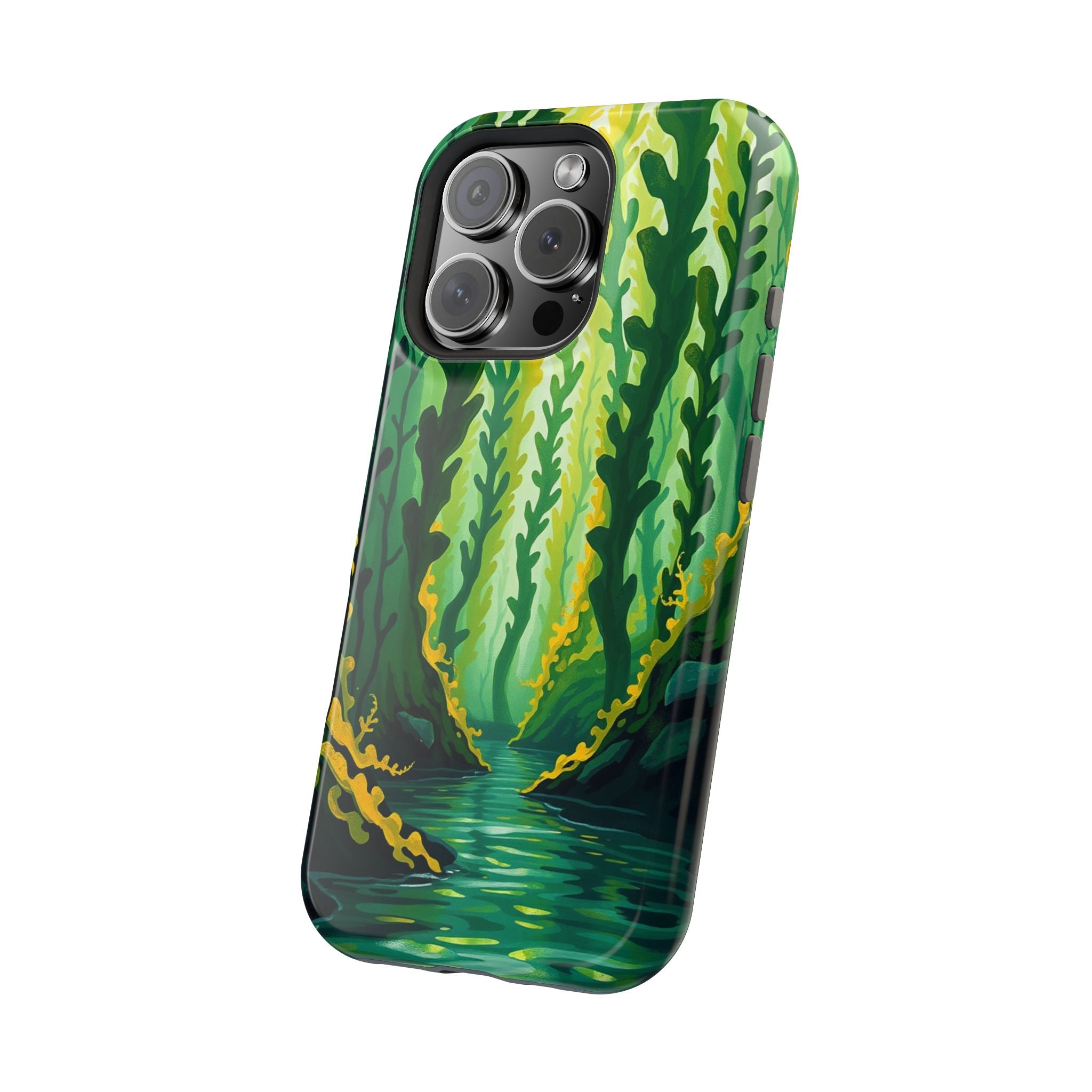 iPhone Kelp Forest Oil Painting Impressionist Slim iPhone Everyday · iPhone Case