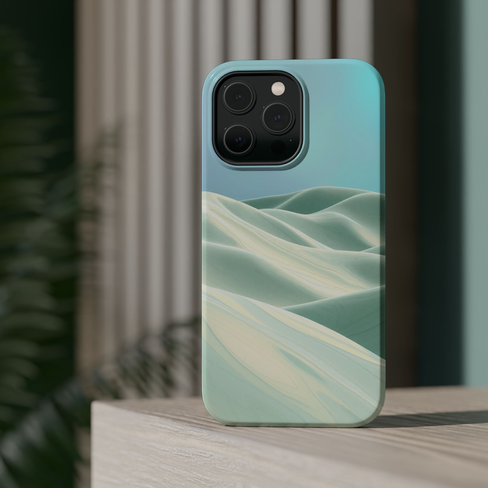 iPhone Sage And Ivory Rolling Hills Slim Everyday Designer Case · iPhone Case
