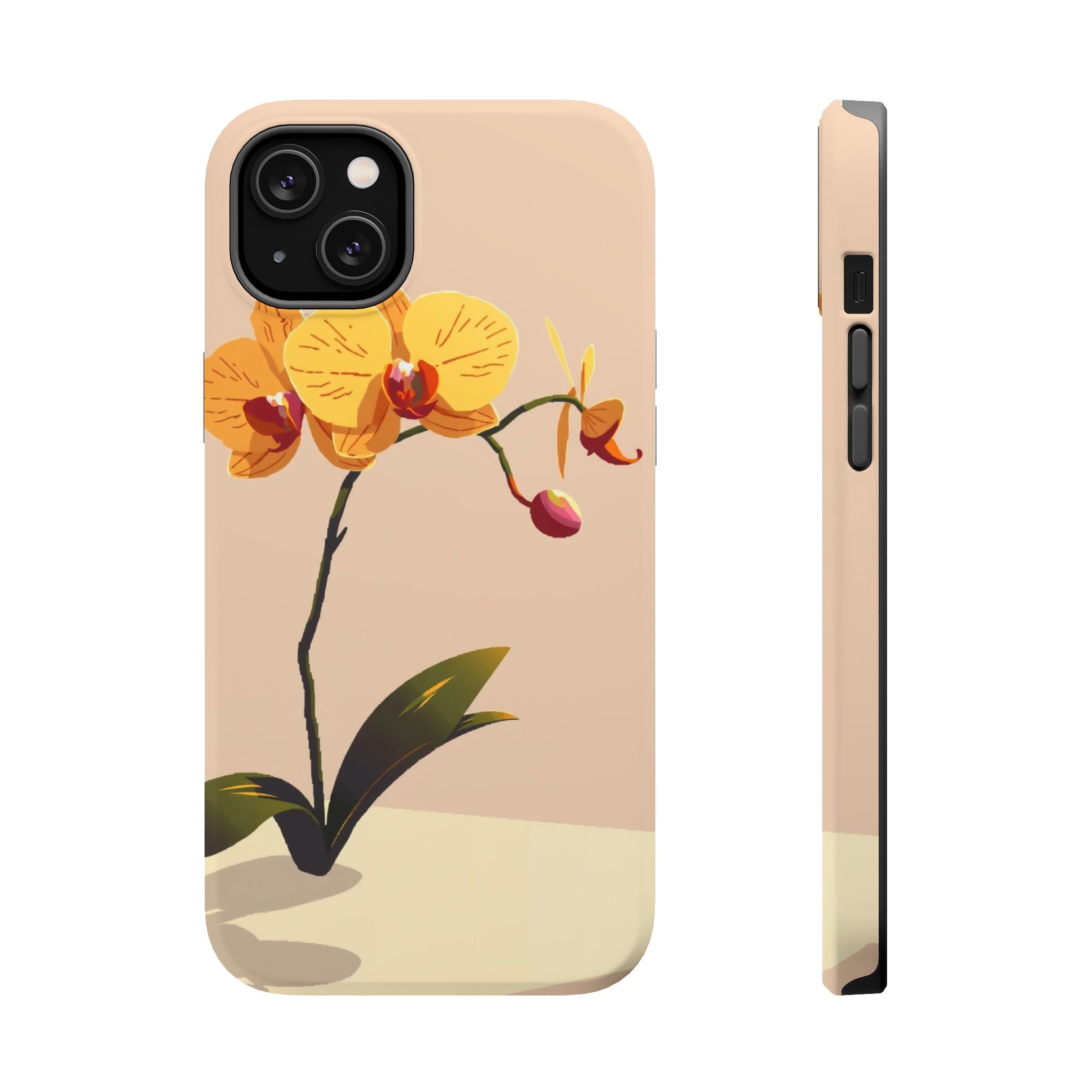 iPhone Orchid Study Pixel Art -Bit Bold Modern Everyday Snap Case · iPhone Case