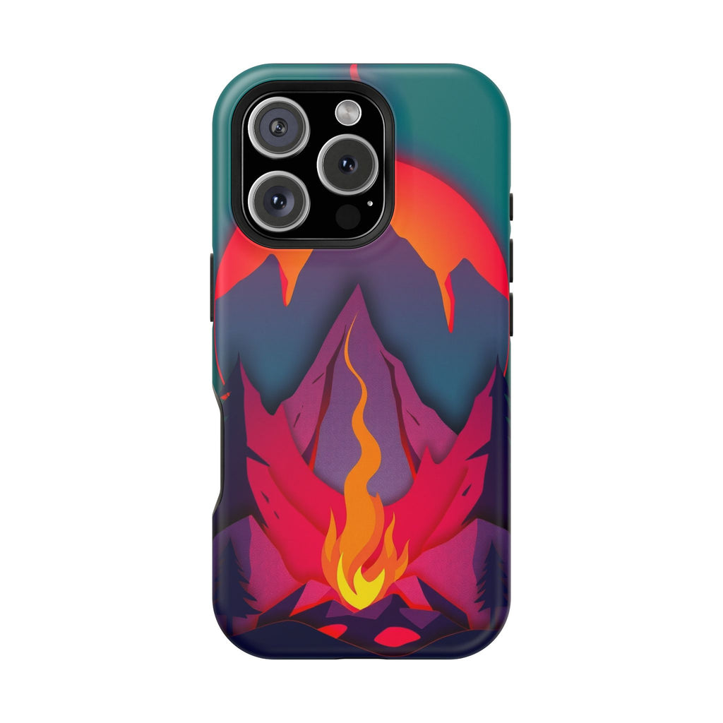 iPhone Cyan And Magenta Wildfire Glow Slim Everyday iPhone 12 Designer · iPhone