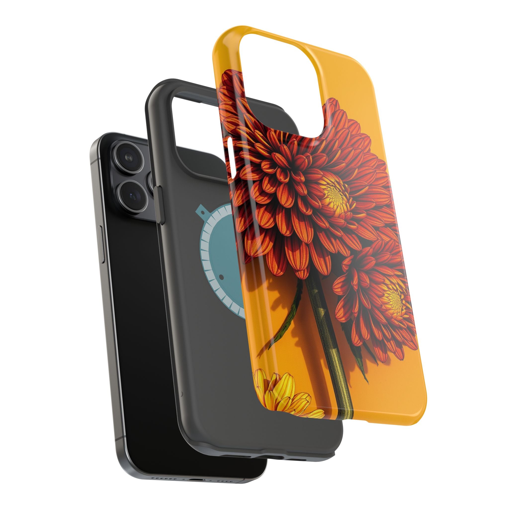 iPhone Mustard And Rust Ranunculus Stack Slim Everyday iPhone 14 · iPhone Case