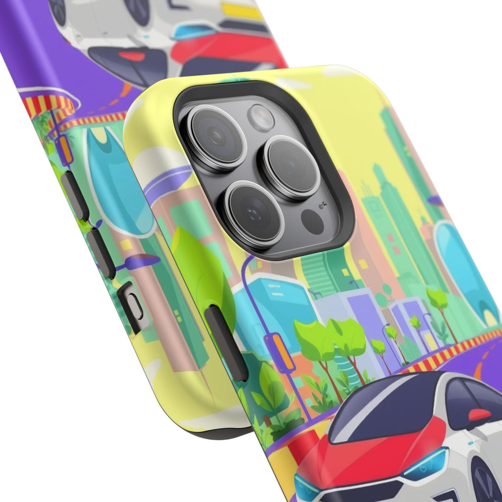 iPhone Electric Car Future Kids Fun Phone Case Gift Slim Snap Case · iPhone Case