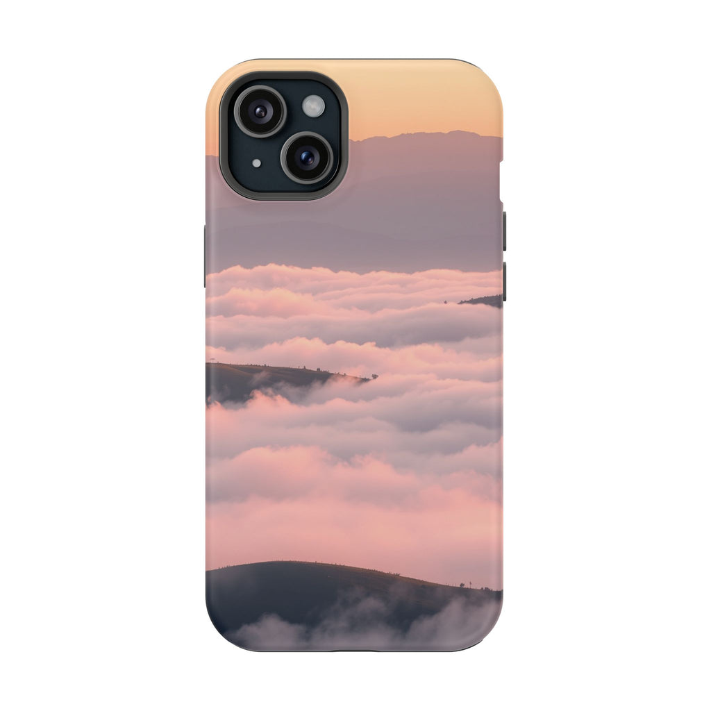 iPhone Fog Rolling Over Hills Grunge Distressed Soft iPhone Finish · iPhone Case