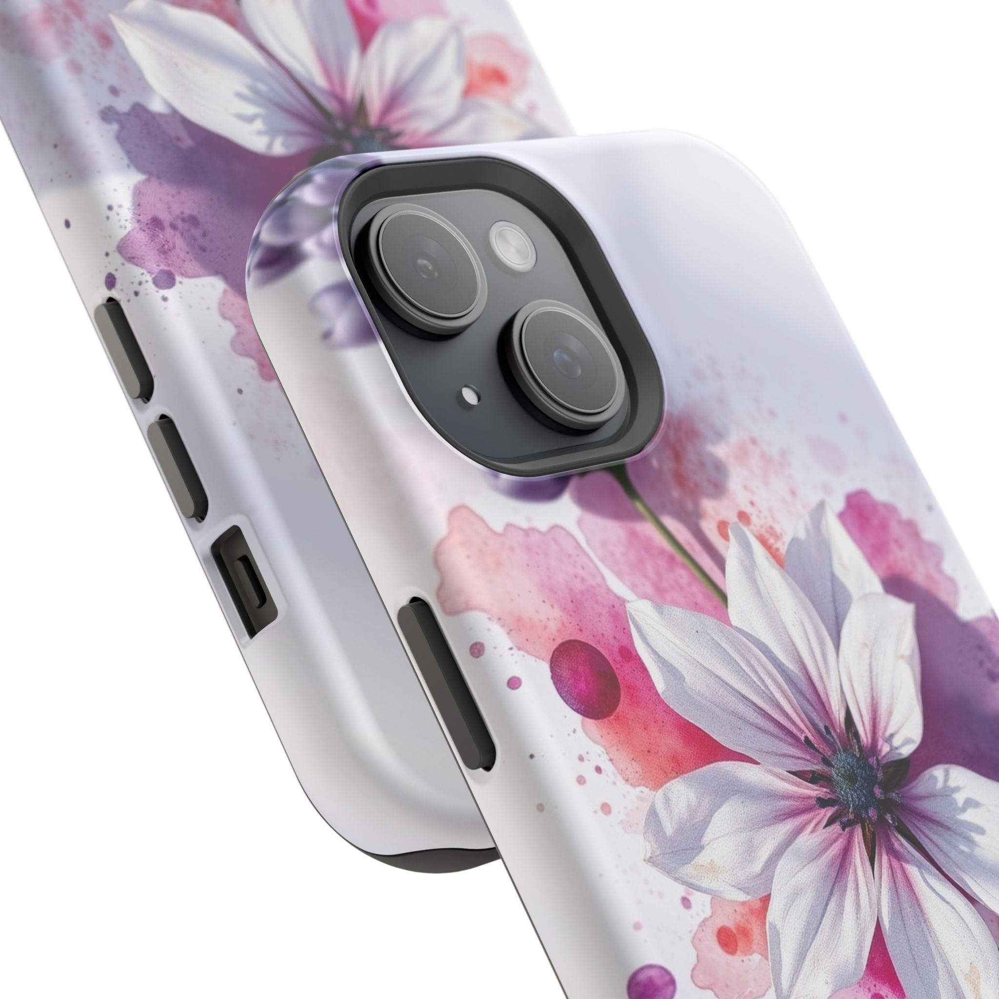 iPhone Floral Watercolor Splash Bold Art Slim Everyday iPhone 15 · iPhone Case