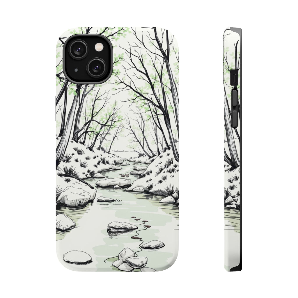 iPhone Sage And Ivory Spring Creek Bold Modern Everyday Snap Case · iPhone Case