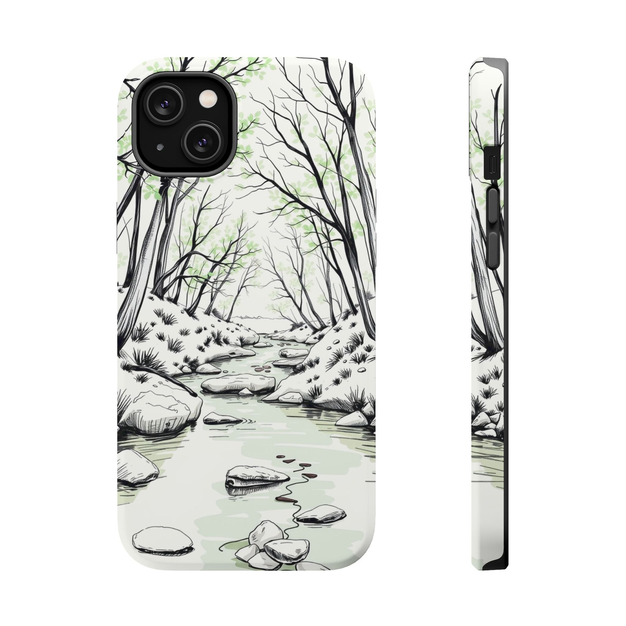 iPhone Sage And Ivory Spring Creek Bold Modern Everyday Snap Case · iPhone Case