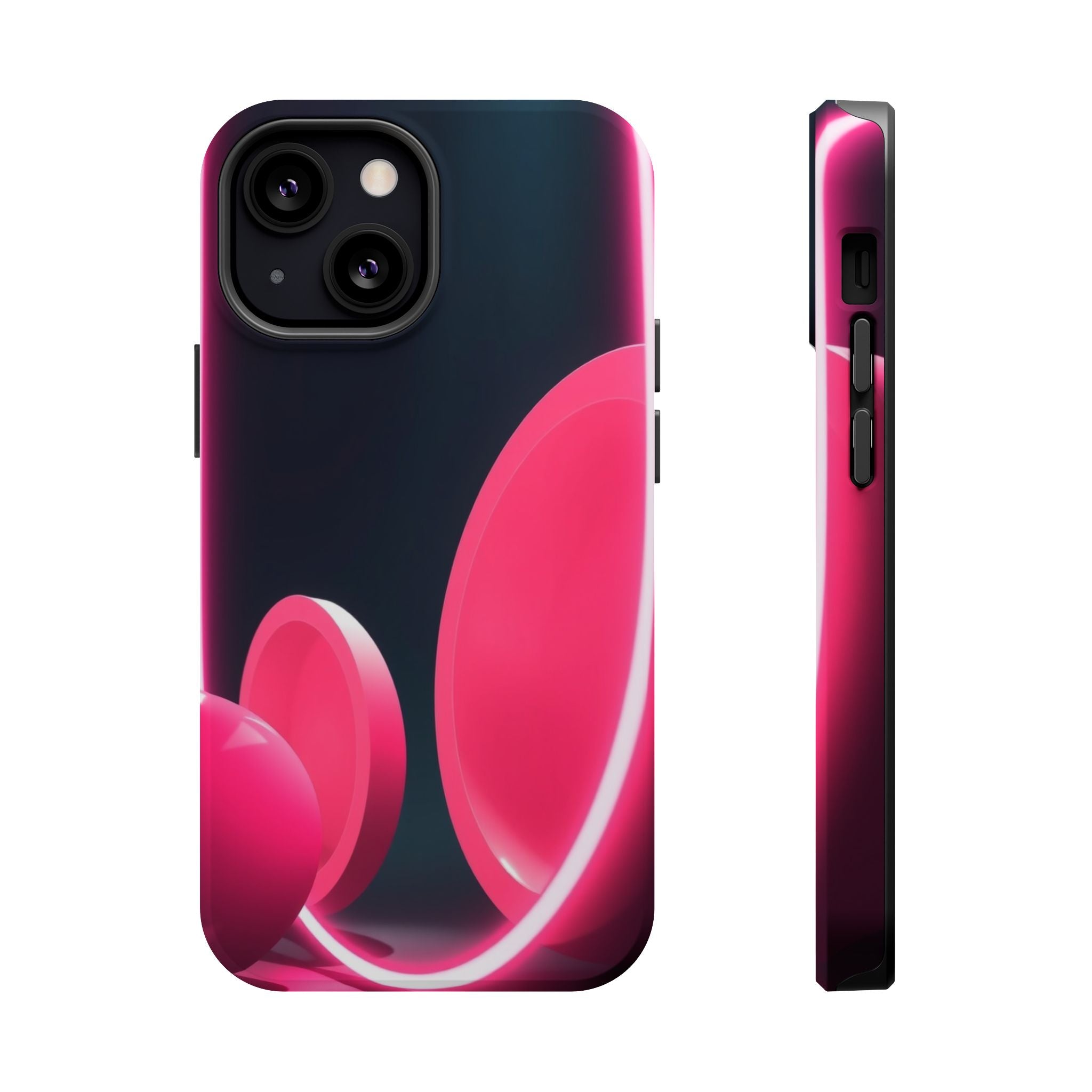 iPhone 1960s Mod Circles Neon Cyberpunk Slim Everyday Designer Case · iPhone Cas