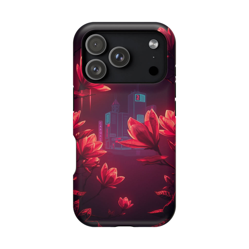iPhone Charcoal And Copper Magnolia Dream Slim iPhone Everyday Designer · iPhone