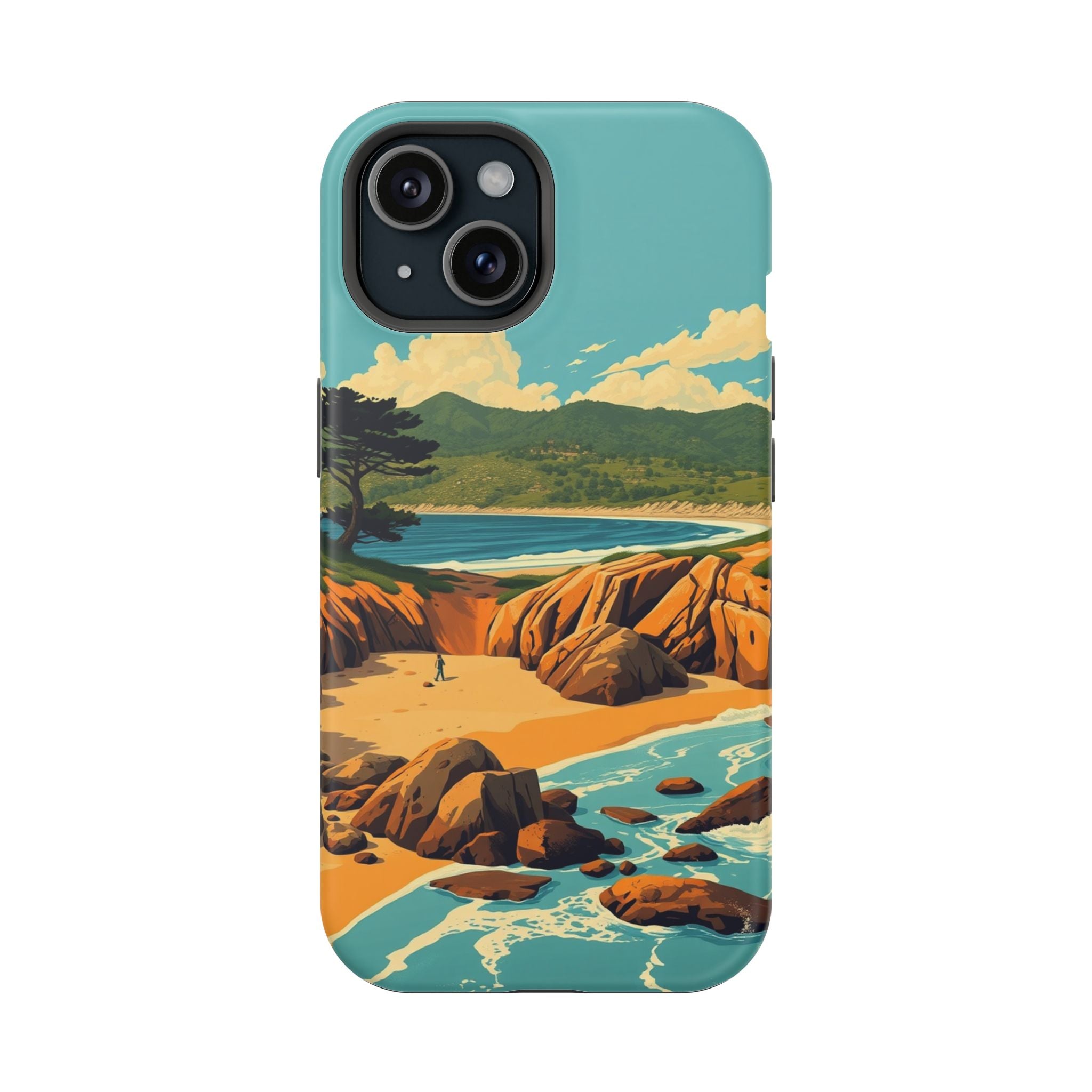 iPhone Pebble Beach Vintage Retro Poster Slim Everyday iPhone Designer · iPhone