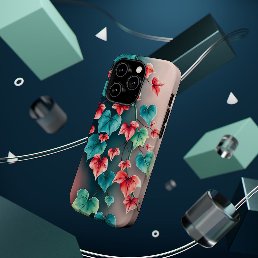 iPhone Art Nouveau Vine Teal And Coral Slim Snap Case · iPhone Case