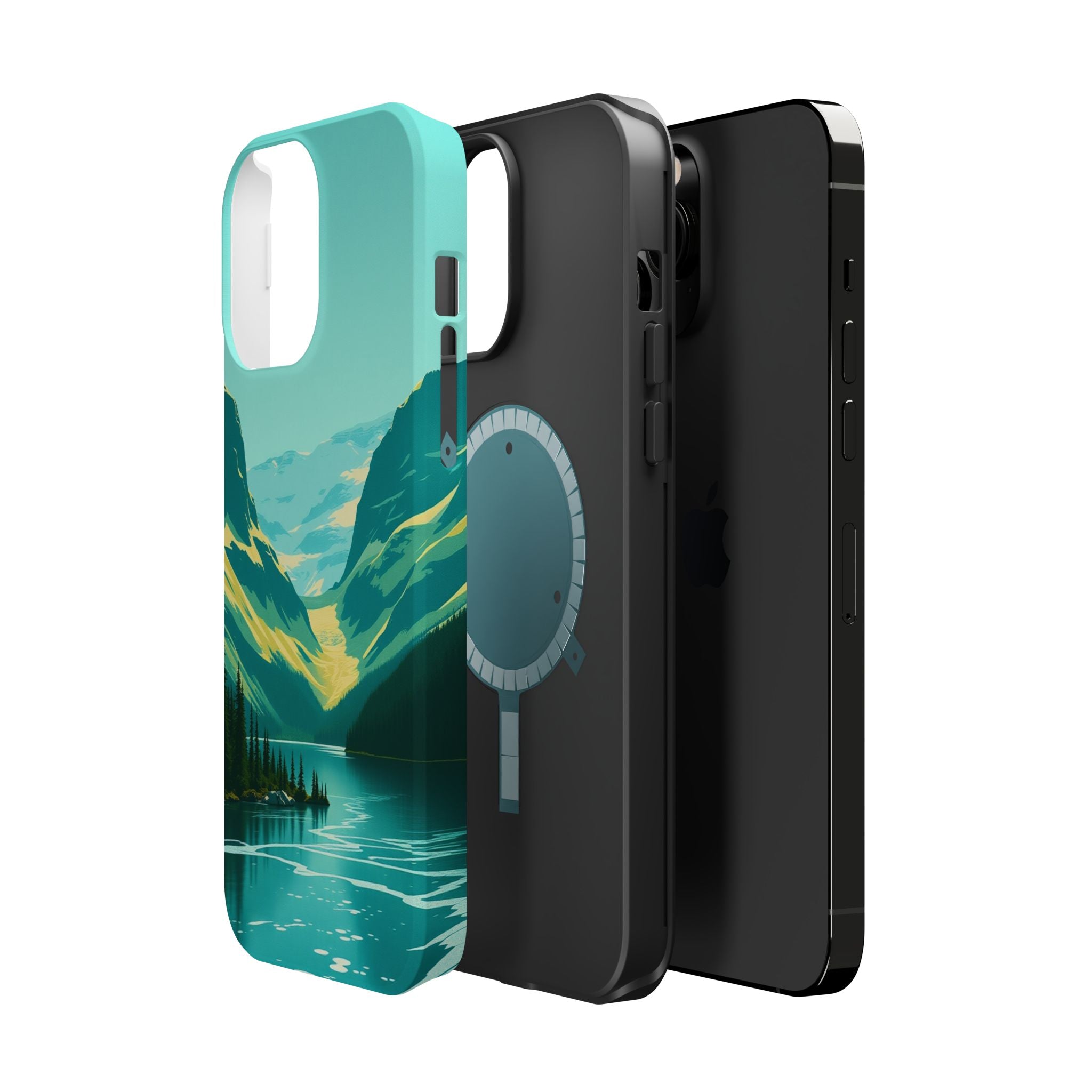 iPhone Radiant Glacier Lake Design Bold Modern Everyday Snap Case · iPhone Case