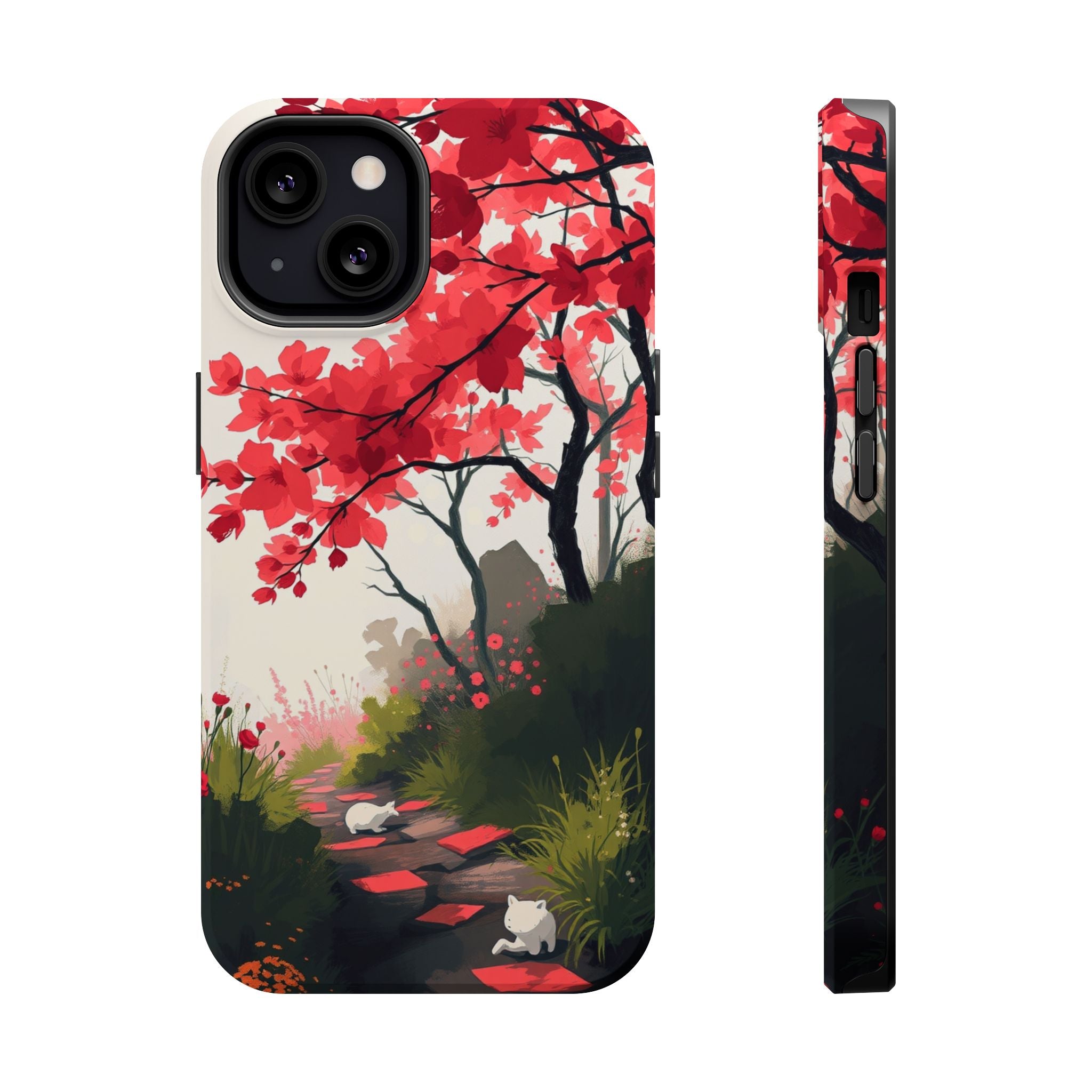 iPhone Blossom Trail Oil Painting Impressionist Soft iPhone Finish · iPhone Case