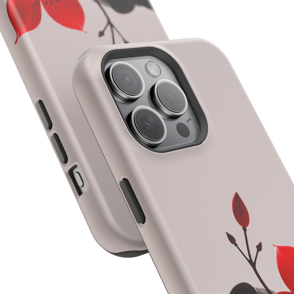 iPhone Radiant Bloom and Leaf Design Slim Everyday Designer Case · iPhone Case