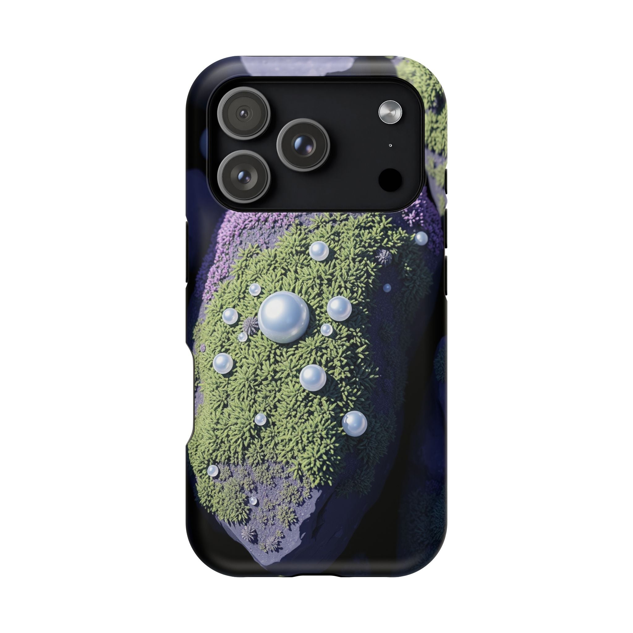 iPhone Moss Covered Rocks Electric Art Slim Everyday Designer Case · iPhone Case