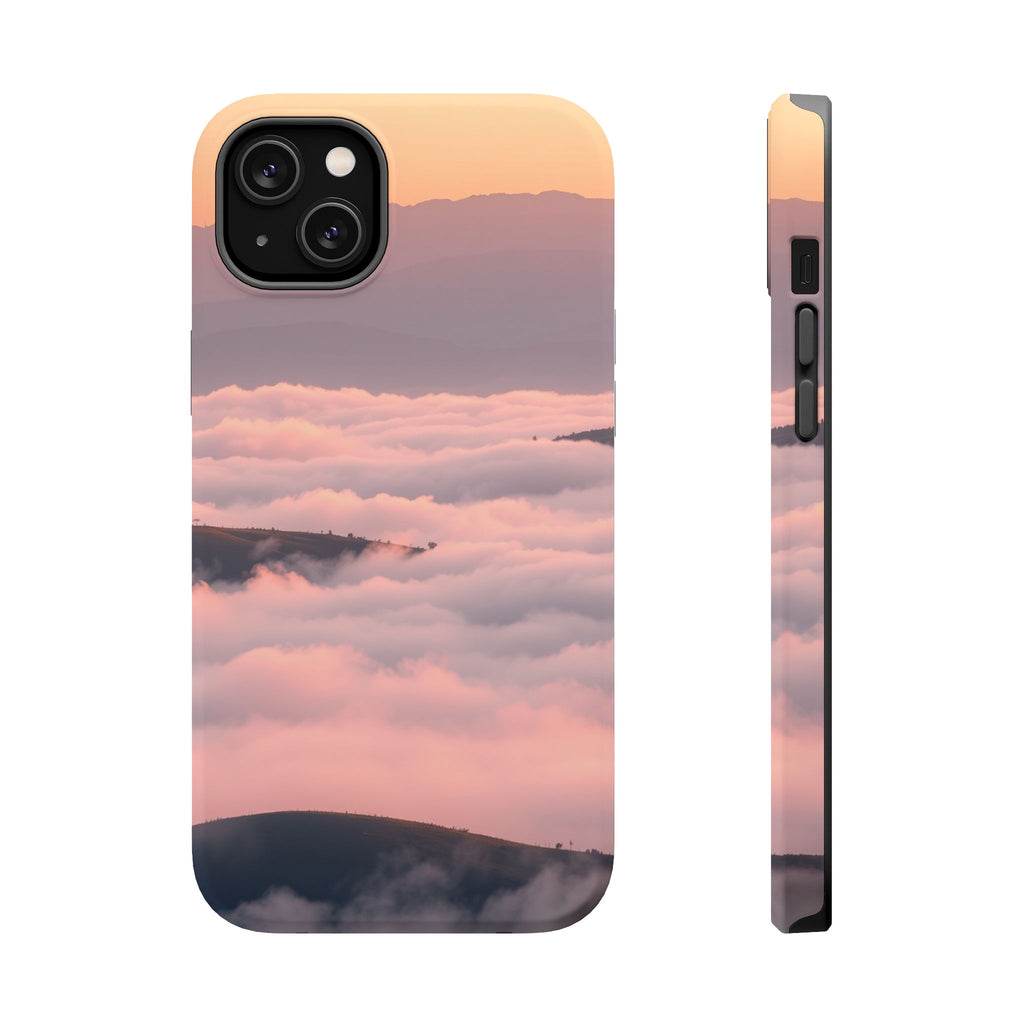 iPhone Fog Rolling Over Hills Grunge Distressed Soft iPhone Finish · iPhone Case