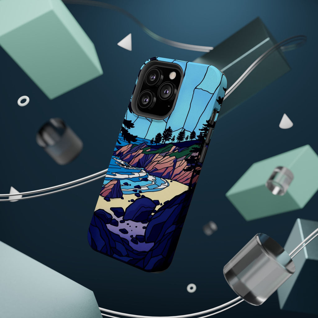 iPhone Indigo And Violet Pebble Beach Slim Everyday iPhone 11 Designer · iPhone