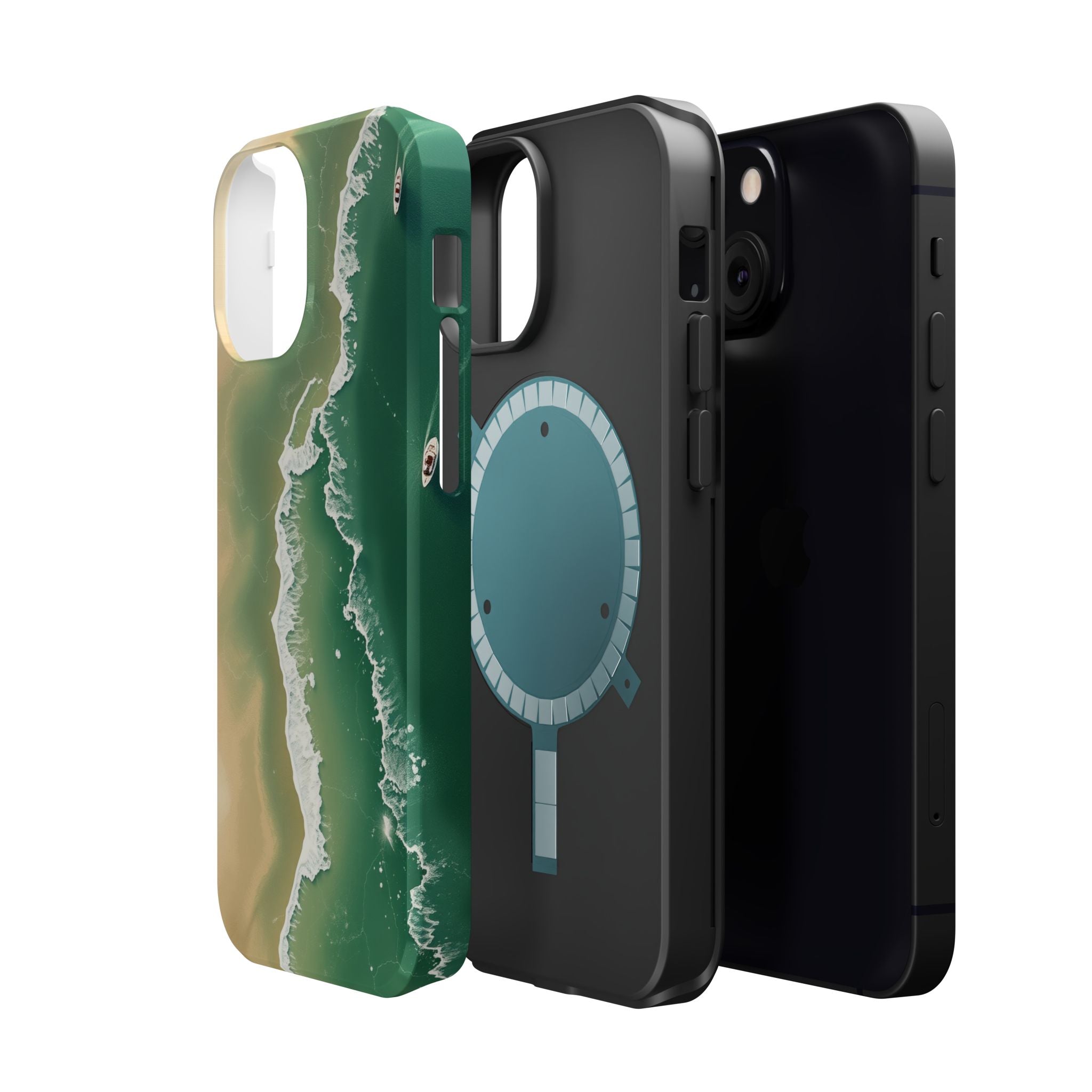 iPhone Shoreline Aerial Bold Art Bold Modern Everyday Snap Case · iPhone Case
