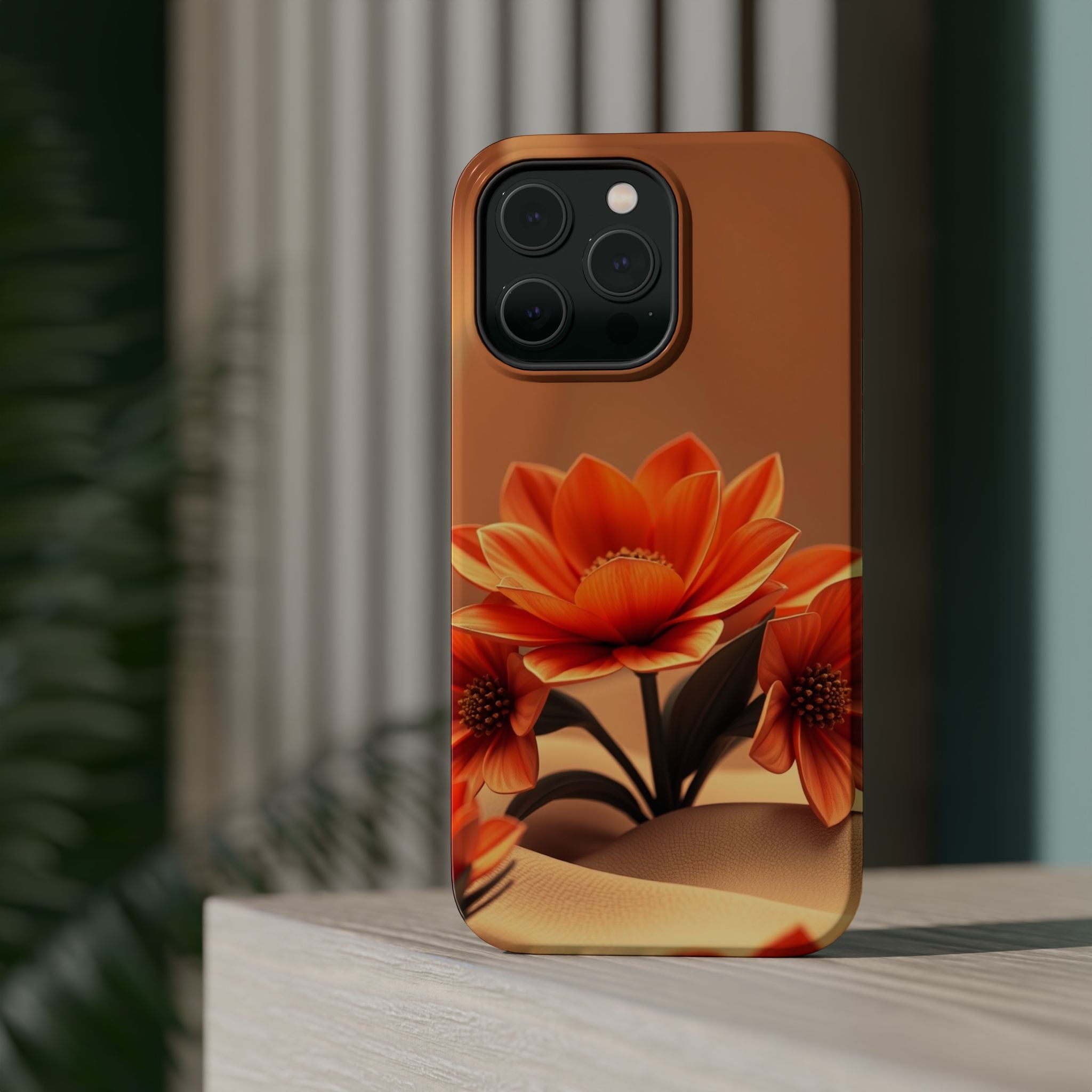 iPhone Floral Geometric 3D Digital Bold Modern Everyday Snap Case · iPhone Case