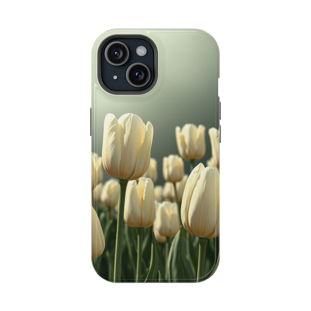 iPhone Tulip Row Serene Design Slim Everyday Designer Case · iPhone Case
