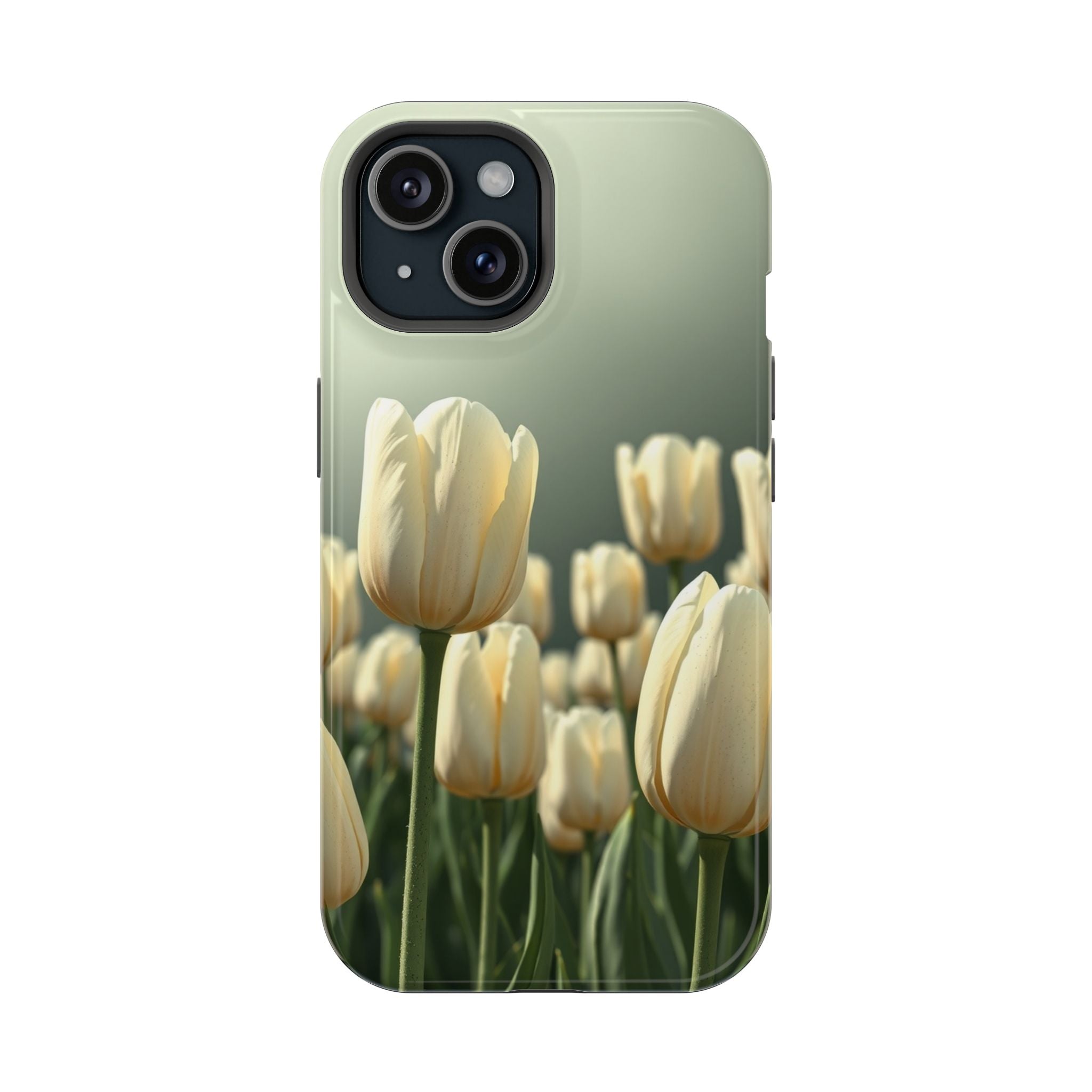 iPhone Tulip Row Serene Design Slim Everyday Designer Case · iPhone Case