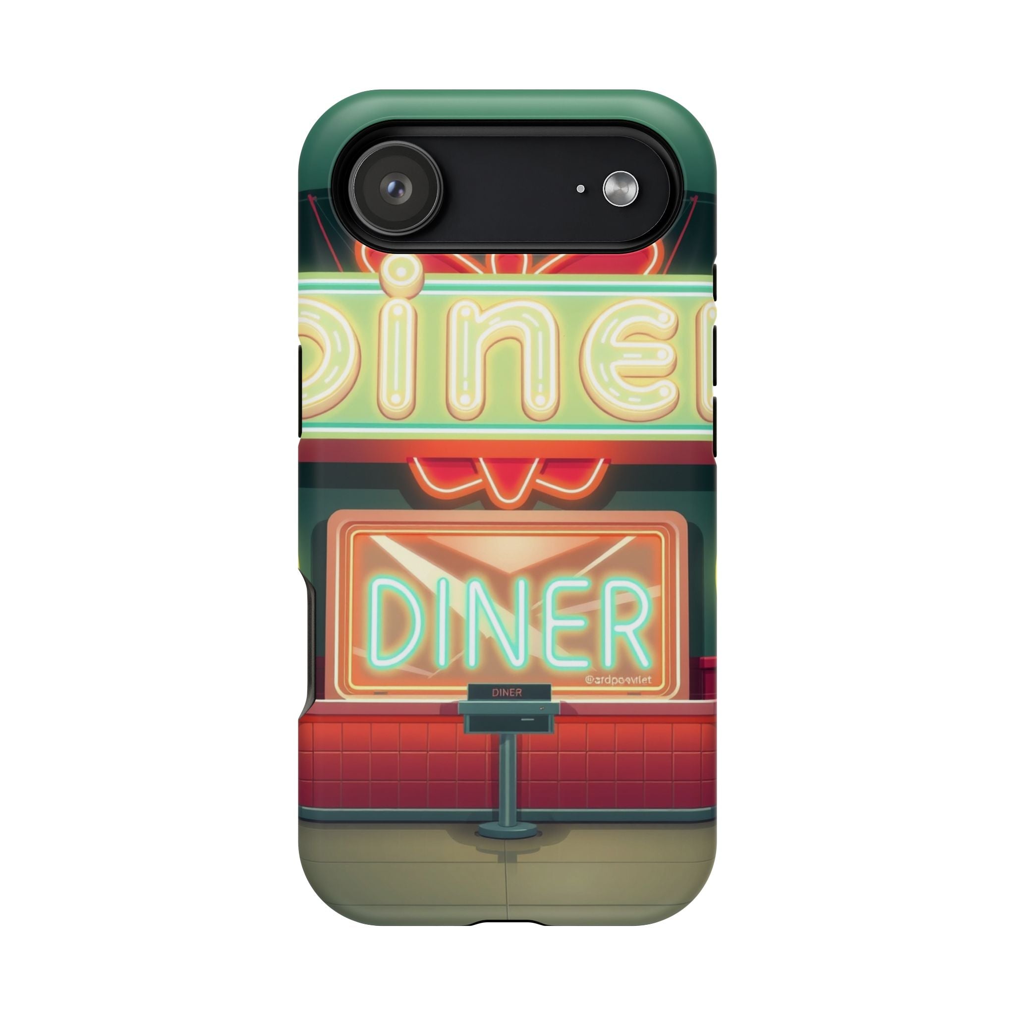 iPhone Neon Diner Sign Mystic Art Bold Modern Everyday Snap Case · iPhone Case
