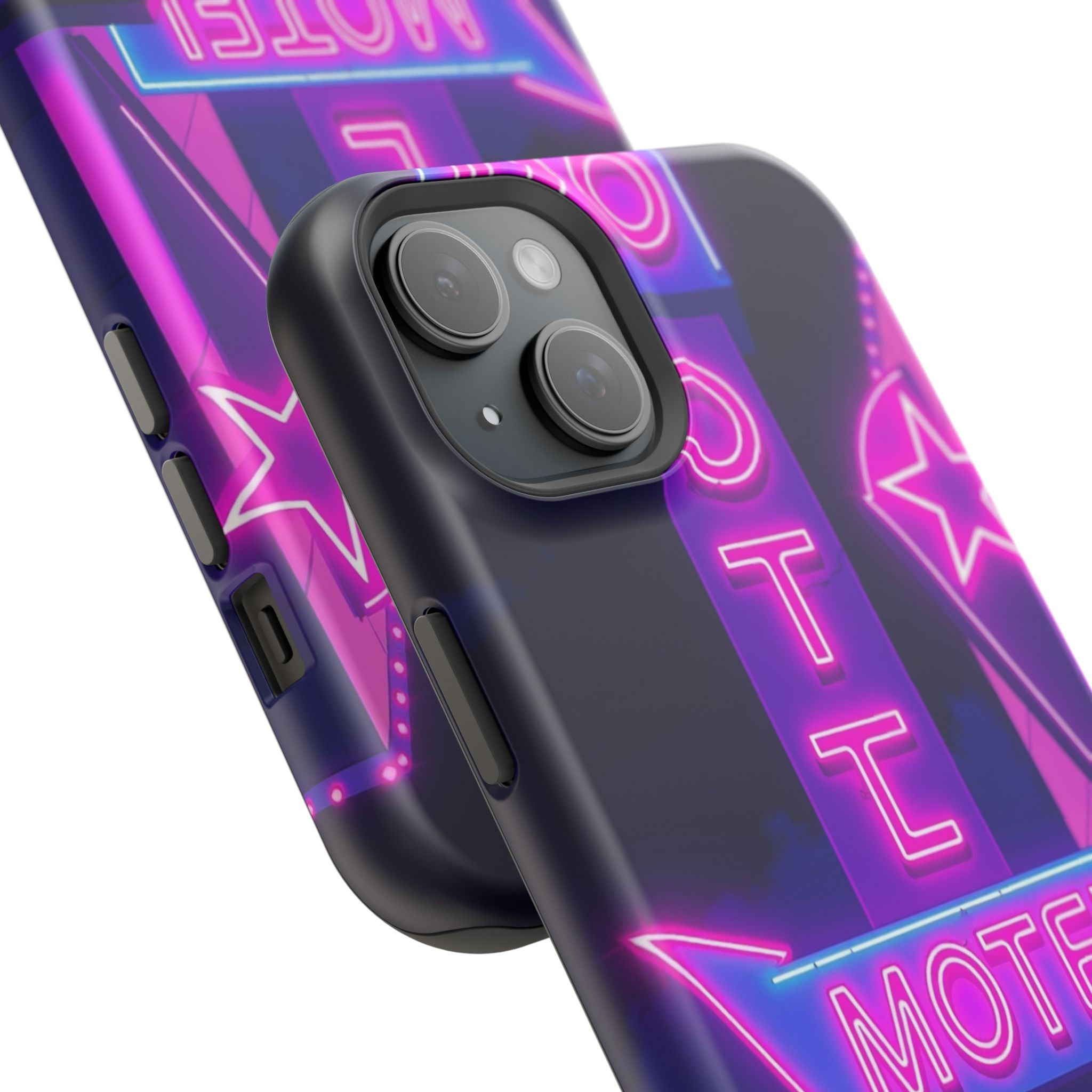 iPhone Neon Sign Motel Enchanted Art Slim Everyday Designer Case · iPhone Case
