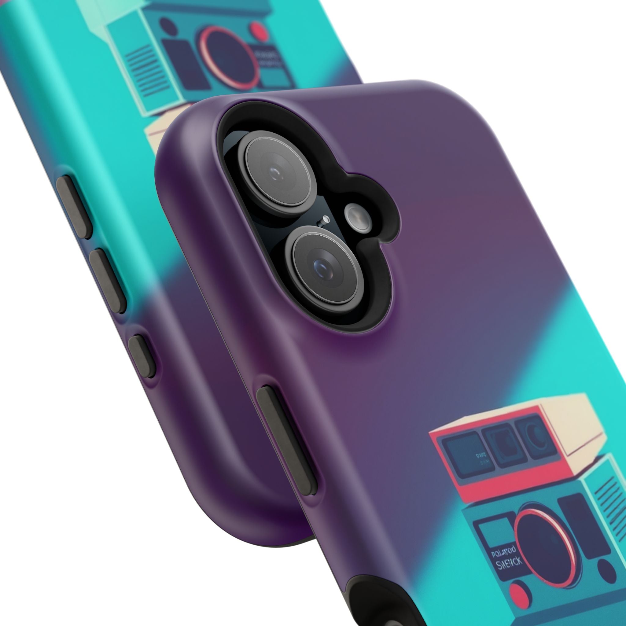 iPhone Polaroid Stack Memory Pop Art Bold Slim Everyday Designer Case · iPhone C