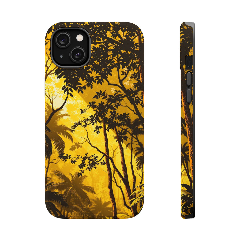 iPhone Mustard And Rust Rainforest Canopy Slim iPhone Everyday Designer · iPhone